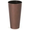 Prosperplast Lauko plastikinis vazonas TUBUS SLIM CORTEN, su įdėklu, vario sp., 40 x 76 cm