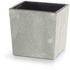 Prosperplast Lauko plastikinis vazonas URBI SQUARE LOW, su įdėklu, betono sp., 24 x 24 x 24 cm