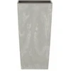 Prosperplast Lauko plastikinis vazonas URBI SQUARE LOW, su įdėklu, betono sp., 24 x 24 x 24 cm