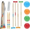 Lauko žaidimas Croquet 4 žaidėjams medinis