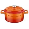 Lava Ketaus mini puodas apvalus 10 cm - oranžinis