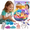 Lean Toys Vienaragio terariumo rinkinys su LED lempa ir nuotolinio valdymo pultu