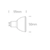 Bikuva.lt 1W LED COB lemputė, GU10, 3000K, 7301CG/W