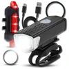 LED dviračio žibintai 2x USB priekinis galinis tvirtas vandeniui atsparus rinkinys 300lm CEree