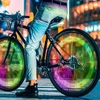 LED DVIRAČIO ŽIBINTAS, DVIRAČIO RATAS, APŠVIETIMAS NAKTĮ, Dviračiui 4x