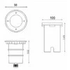 Bona Electrica LED grindinio šviestuvas 001 light (GU10)