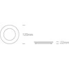 Bikuvalt 8W LED įleidžiama panelė, balta, 3000K, 10108FA/W/W