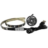 LED juosta AVIDE, IP65, 14,4W, RGB, 5V, SMD5050, 30LED, su valdymu ant juostos, USB, 2m