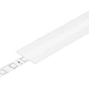 Bikuvalt LED juostos profilio dangtelis A6 SLIDE, baltas, 2m