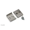 Bikuvalt LED juostos profilio tvirtinimo elementas kūginis W, juodas