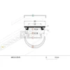 LED juostos profilis ARC12 CD/U5, baltas, 2m