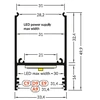 Bikuvalt LED juostos profilis COMBO30-01, juodas, 2m