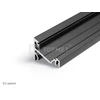 Bikuva.lt LED juostos profilis CORNER14 EF/TY, juodas, 2m