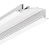 Bikuvalt LED juostos profilis FLAT8 H/UX, baltas, 2m