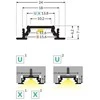 Bikuvalt LED juostos profilis GROOVE10 BC/UX, baltas, 2m