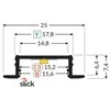 Bikuvalt LED juostos profilis GROOVE14.V2 BC3/Y, baltas, 2m