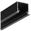 Bikuvalt LED juostos profilis LINEA-IN20 EF/U7, juodas, 2m