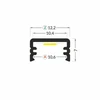 Bikuvalt LED juostos profilis SLIM8 AC2/Z, baltas, 2m