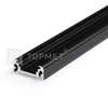 Bikuvalt 3m LED juostos profilis SURFACE10 BC/UX, juodai anoduotas
