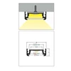 Bikuva.lt 3m LED juostos profilis SURFACE14 EF/TY, baltai dažytas