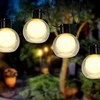 LED lauko girlianda su saulės baterija IP44 10vnt./1x1.2 Ni-MH šilta balta