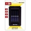 LED lauko prožektorius ENTAC, įkraunamas saulės energija, IP65, 10W, 6000K, 400 lm, 22 x 20 x 13 cm