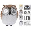 LED lauko šviestuvas - dekoracija PELĖDA, įkraunama saulės energija, 14x14,5x15x5cm