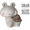 LED lauko šviestuvas - dekoracija VĖŽLYS, įkraunama saulės energija, 25x16x27cm
