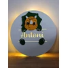LED lempa 30 cm su pavadinimu PERSONALIZUOTAS DINOZAURAS