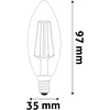 LED lemputė High Lumen 4,5W B35 E14 2.7K FL Avide