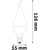LED lemputė AVIDE, E14, 6,5W (=60W), 3000K, 220-240V, 806 lm