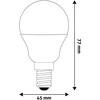 Avide LED lemputė 4.5W G45 E14 6400K