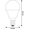 Avide LED lemputė 6.5W G45 E14 6400K