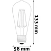 Avide LED lemputė 4.9W 806lm E27 4K Filament