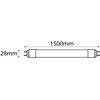 LED lemputė AVIDE, T8, G13, 24W , 4000 K, 2400 lm, 240 °, 150 cm