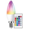 Led lemputė BESK C37 6W E14 3000K RGB su pulteliu