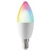 LED lemputė BESK Tuya Wi-Fi RGB C37 E14 6W Šilta balta