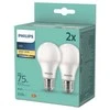 LED lemputė PHILIPS, A67, 13W(=100W),E27,2700K,1521lm,NON-DIM,šiltai baltos spalvos,2vnt.