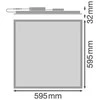 Bikuvalt 28W / 25W / 22W LED panelė PANEL COMFORT, 3000K