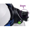 LED PRIEKINIS LEMPAS SU ZOOM BATERIJA 18650 REGULIUOJAMO KAMPO RINKINYS