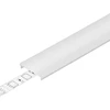 Bikuvalt LED juostos profilio dangtelis C6 CLICK, baltas, 2m