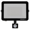 LED prožektorius OSRAM LUX, IP65, 50W, 4000K, 4500lm, su judesio davikliu, juodos sp.
