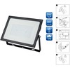 LED prožektorius SPECTOR LIGHT, IP65, 150 W, 12500 lm, juodos sp.