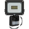 LED prožektorius TOPE TAMASENS, IP65, 10 W, 4000 K, 1200 lm, su judesio davikliu, juodos sp.