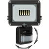LED prožektorius TOPE TAMASENS, IP65, 10 W, 4000 K, 1200 lm, su judesio davikliu, juodos sp.