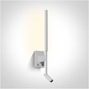 Bikuvalt 3W+6W LED sieninis šviestuvas, baltas, 3000K, 65144/W/W