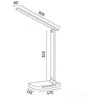7W LED stalo šviestuvas NOBLITE, baltas, 3000-6000K, dimeriuojamas