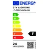Lubinis šviestuvas 24W LED linijinis šviestuvas GTV ZEFIR PRO, baltas, 4000K, 60cm, IP44