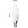 LED žvakės formos lemputė E14 Emos 2.5W/350lm 4000K