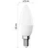 LED žvakės formos lemputė E14 Emos 4.2W/470lm 6000K